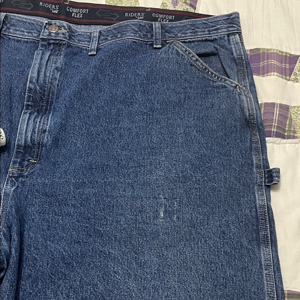 Riders by Lee Men's Deep Blue Denim Shorts - Picture 8 of 12